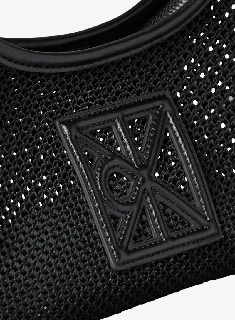 CALVIN KLEIN  Emblem Logo Mesh Shoulder Bag for Women | Best Price UAE